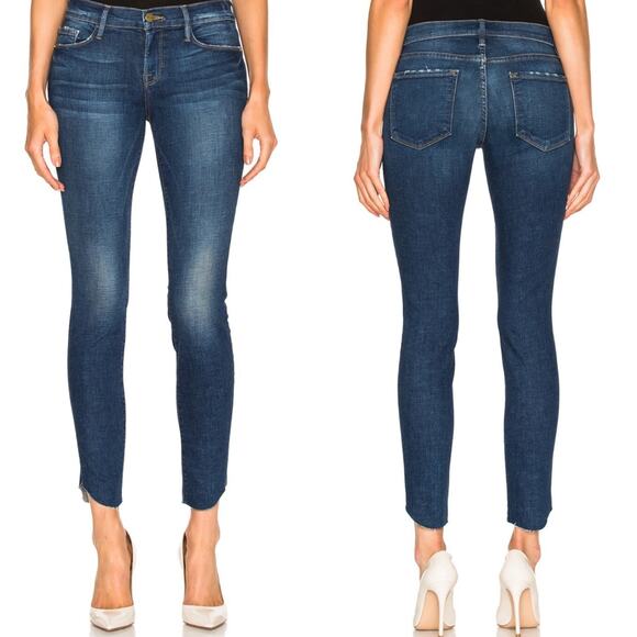 FRAME Denim Le Skinny De Jeanne Tulip Hem Ankle Jeans size 28 York - Picture 3 of 16